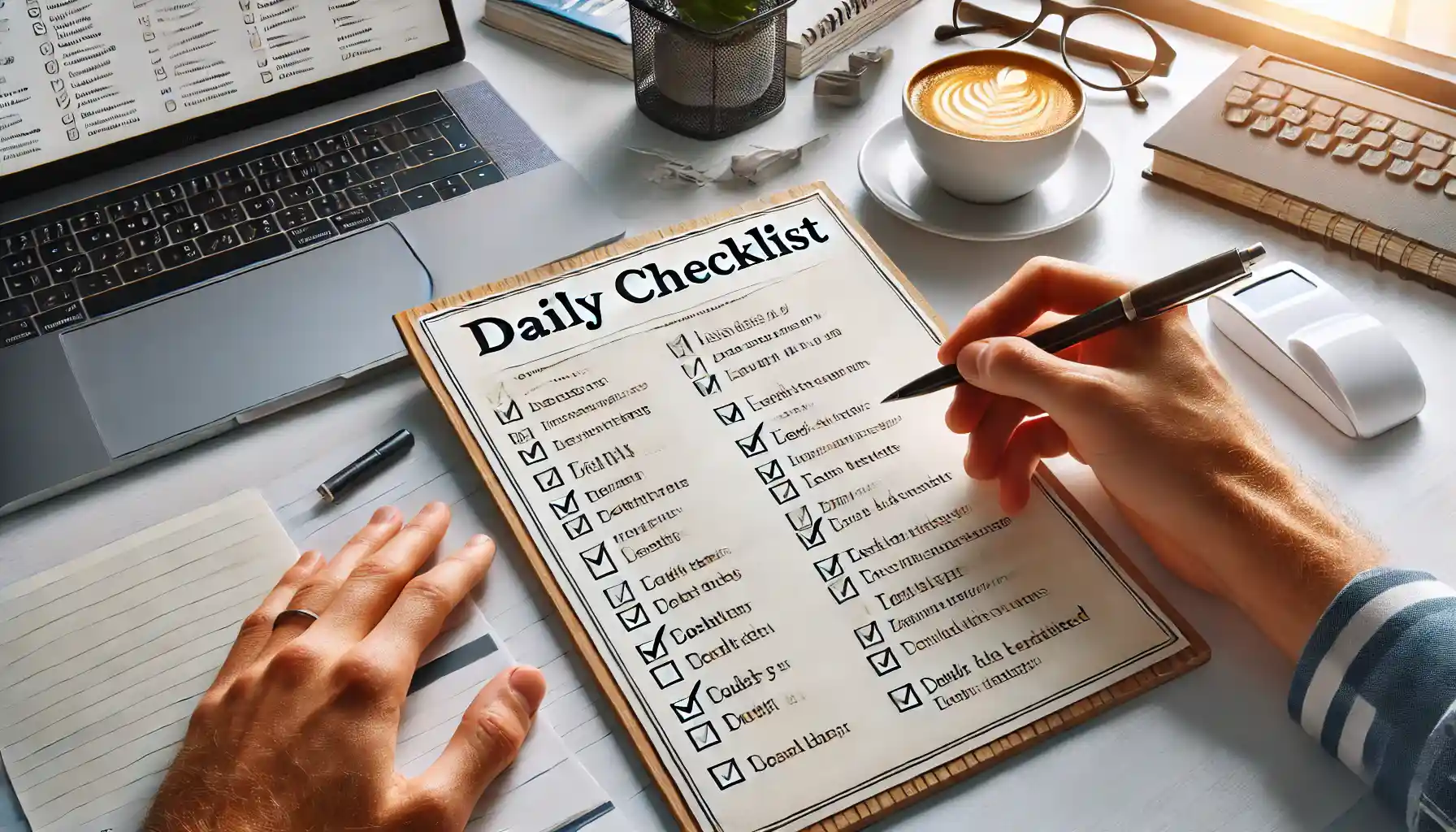 نوشتن چک لیست روزانه برای مبارزه با اهمال کاری